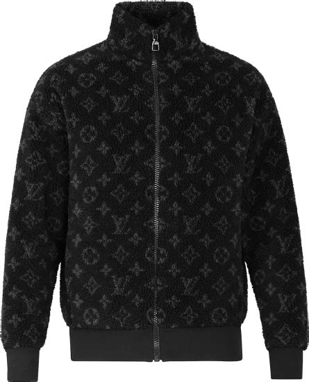 lv jacket black and white|louis vuitton sherpa jacket.